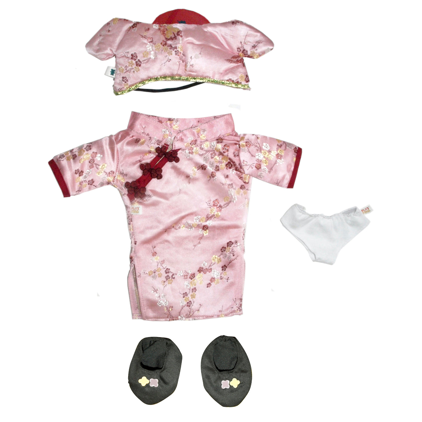 Chinese Qipao Dress, 46cm Hand Puppet clothes