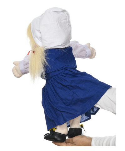People Hand Puppet Annika in Folk Dress