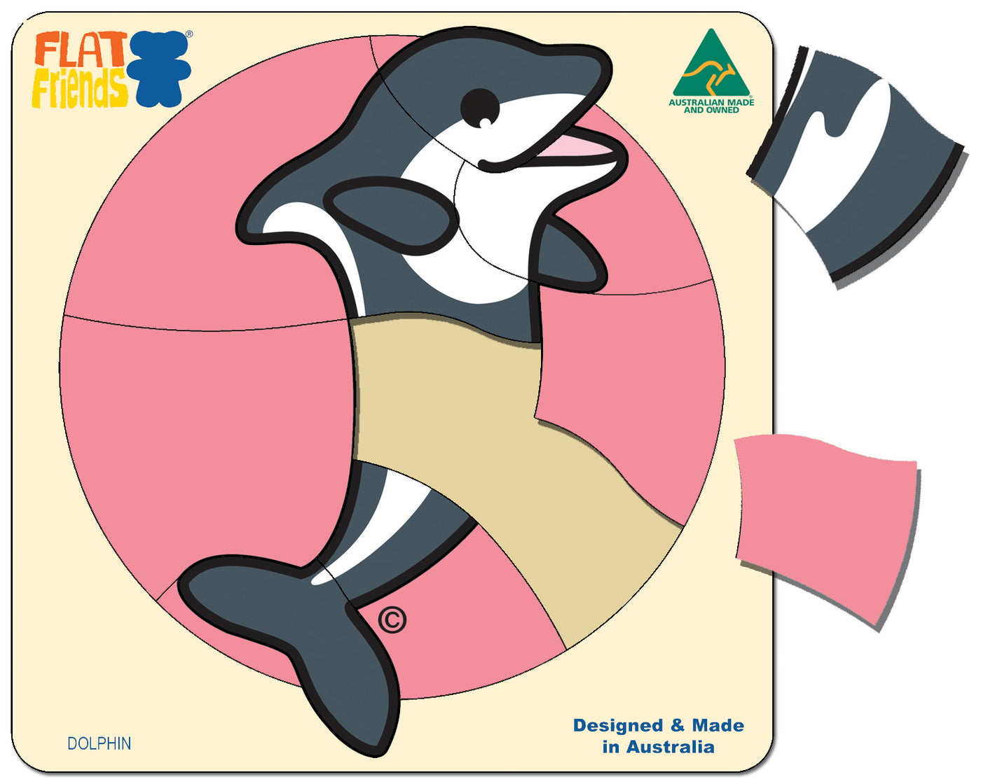 Wooden Puzzle Dolphin Erene