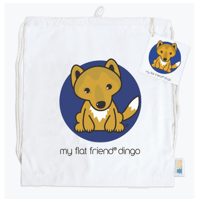 Dingo Cotton Drawstring Bag