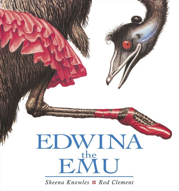 Edwina the Emu & Boy Hand Puppet & Free Drawstring bag