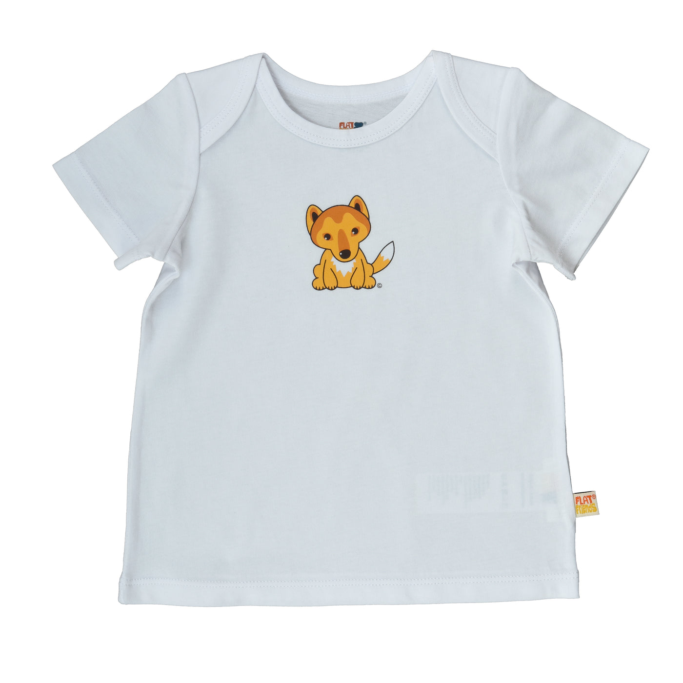 Baby Short Sleeve T-Shirt Organic Cotton & Dingo lambskin sheepskin soft toy & free cotton carry bag