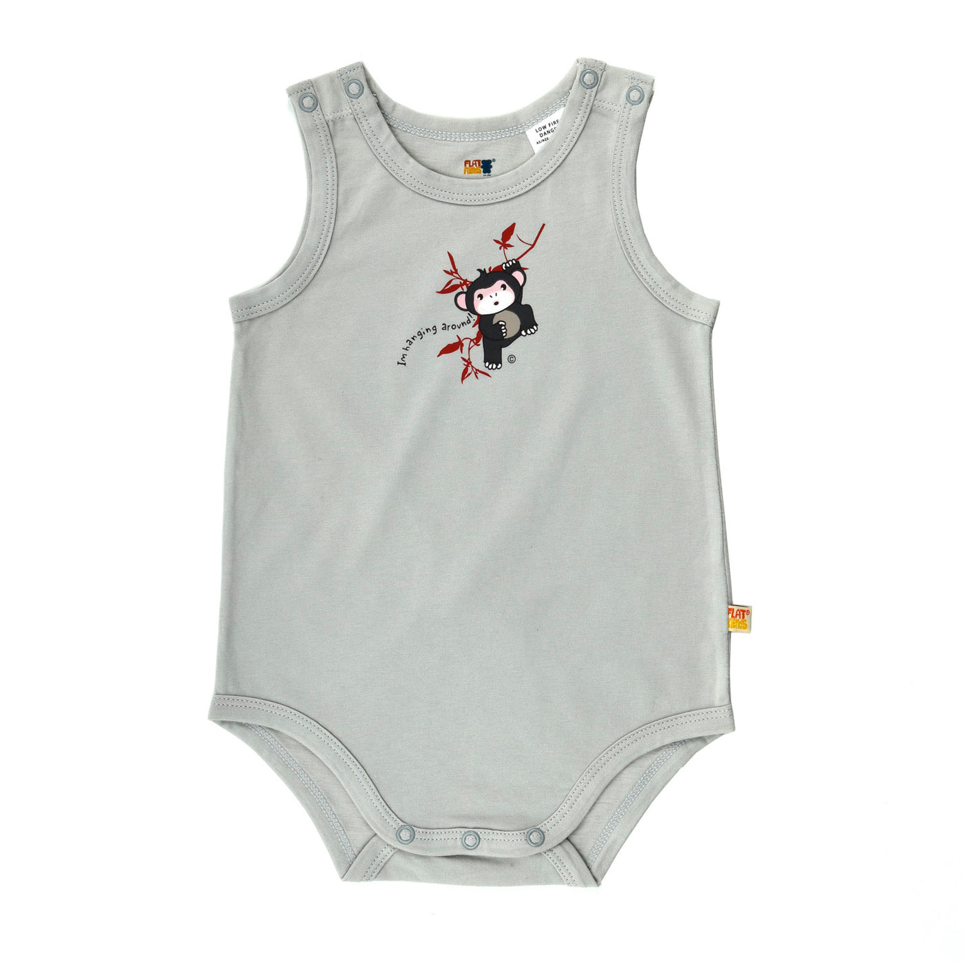 Singlet Baby Jump Suit - Organic Cotton -Chimp