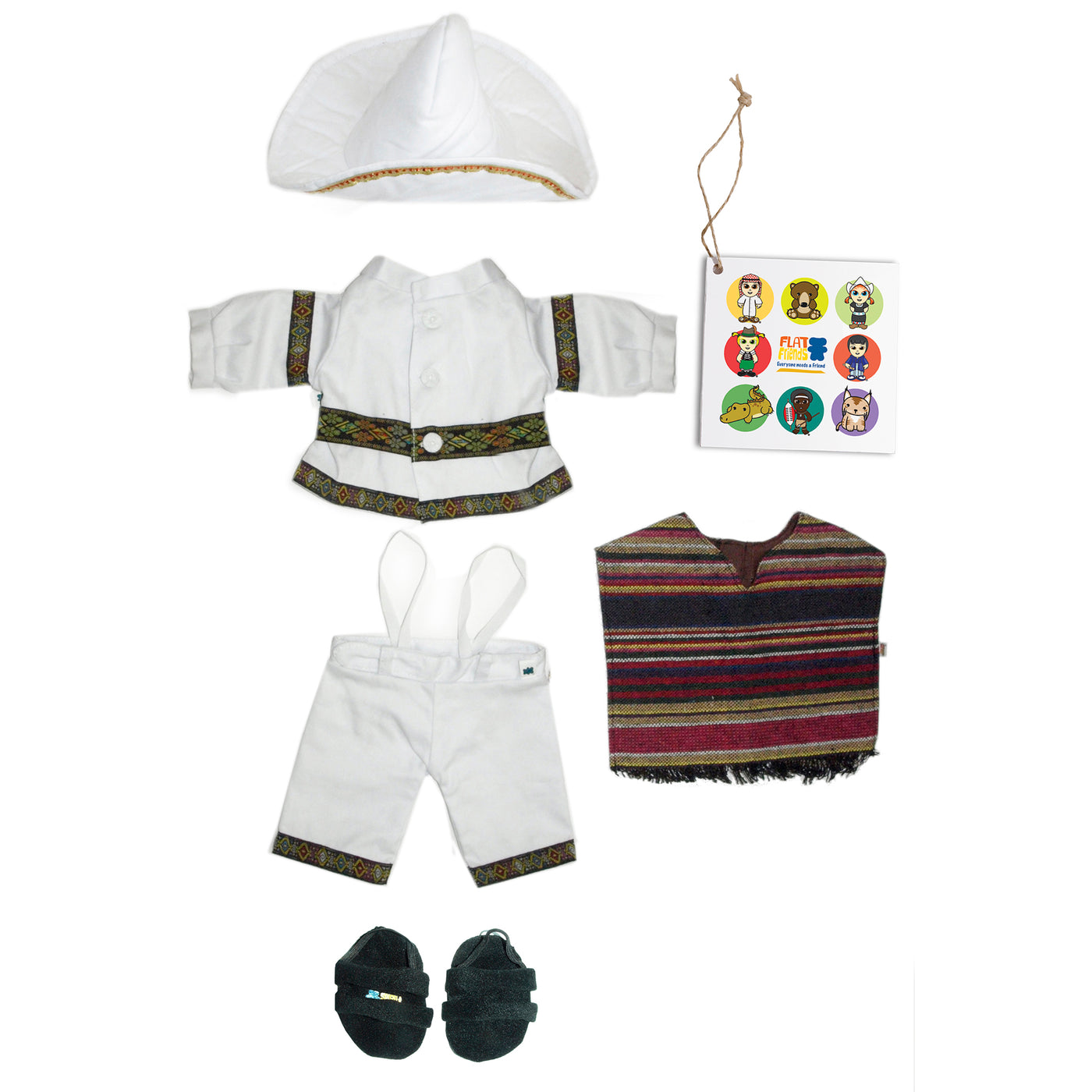 Mexican Boy Costume, 46cm Hand Puppet clothes