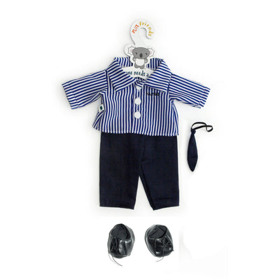 Nurse Uniform, Pants & Shirt, 46cm Hand Puppet clothes