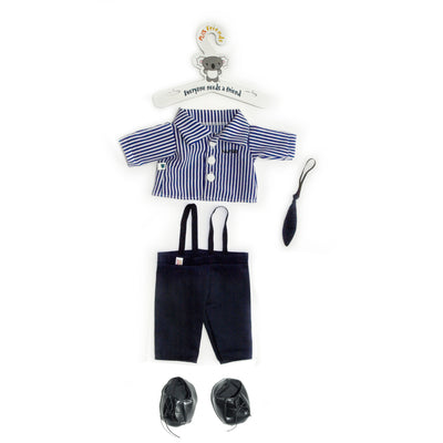 Nurse Uniform, Pants & Shirt, 46cm Hand Puppet clothes