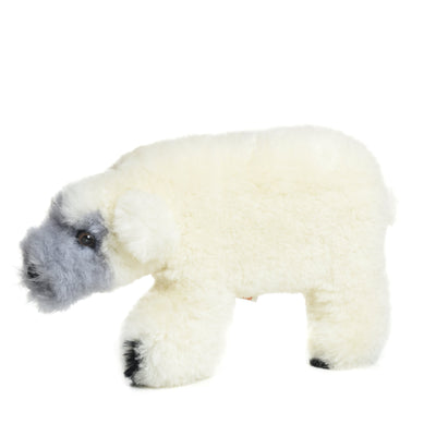 The Last Polar Bear + Polar Bear Lambskin soft toy & CBag