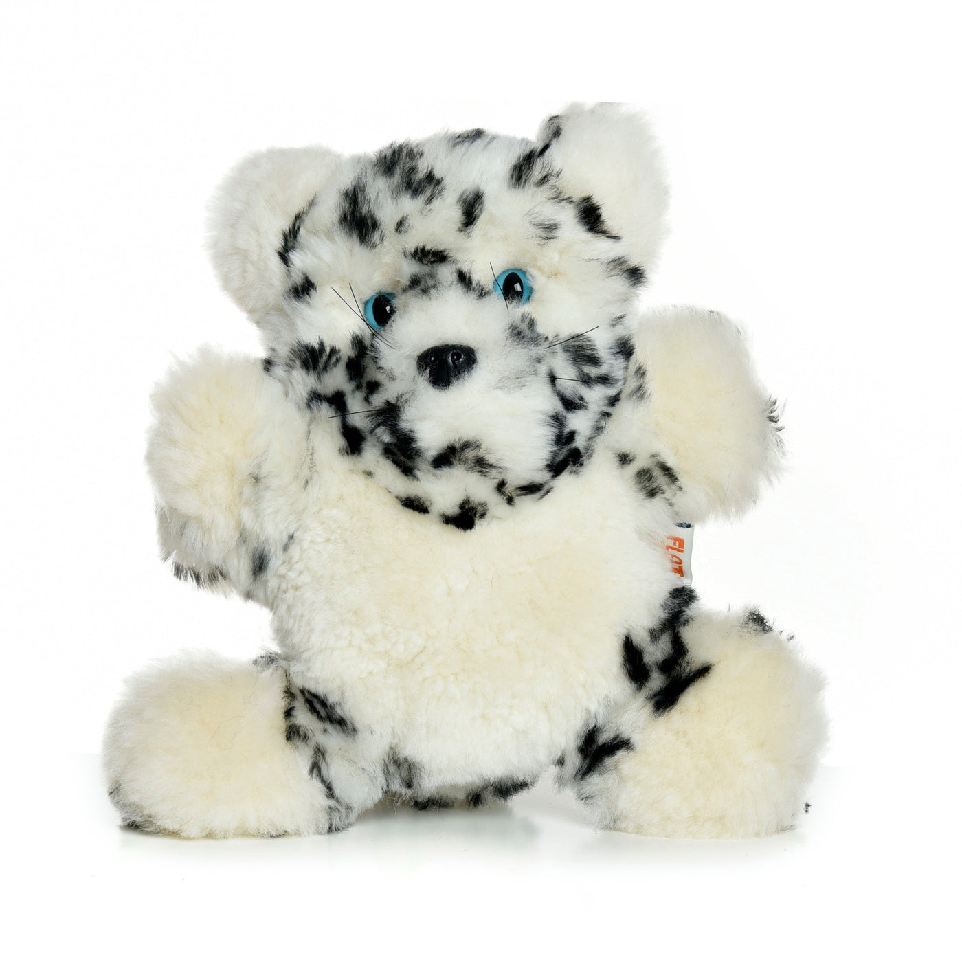    Sheepskin Snow Leopard Front