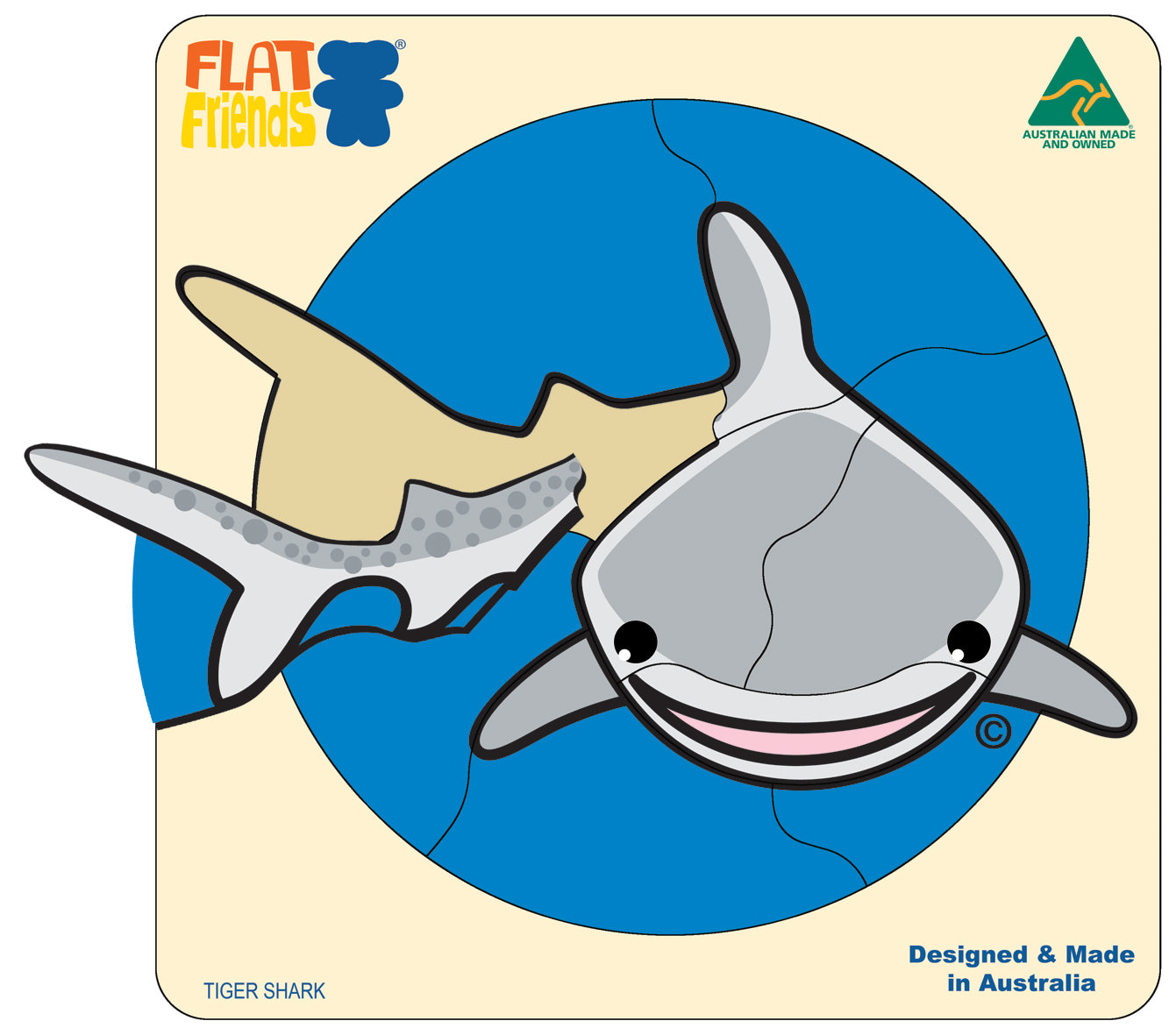 Wooden Puzzle Tiger Shark Kiki