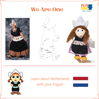 Pia, Girl Hand Puppet