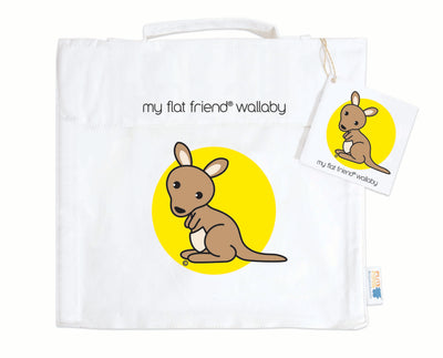 Baby Long Sleeve T-Shirt Organic Cotton Giraffe & Brown Kangaroo lambskin sheepskin soft toy & free cotton carry bag